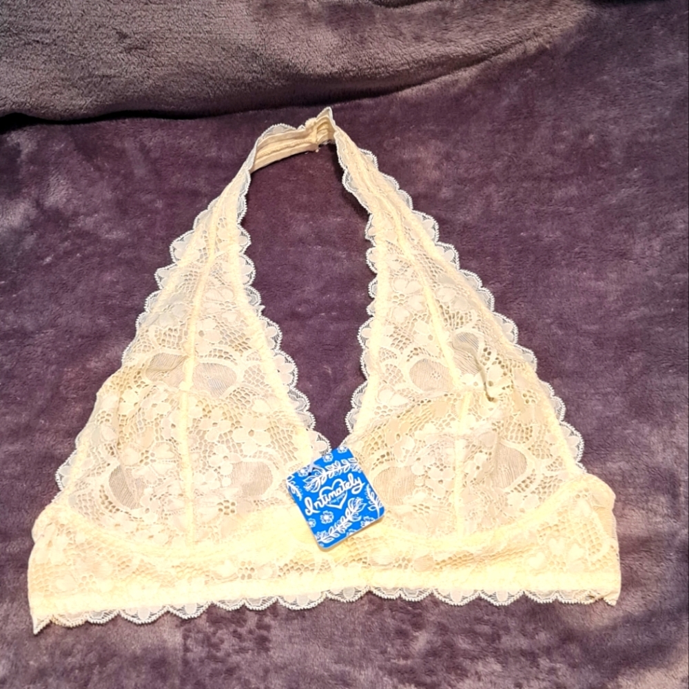 NWT Free People Galloon Lace Halter